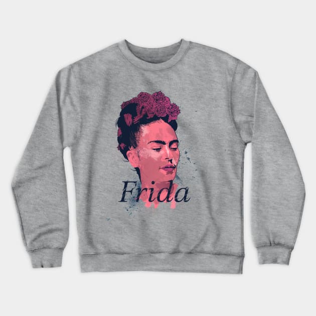 Frida Kahlo - History of Art Crewneck Sweatshirt by rjartworks